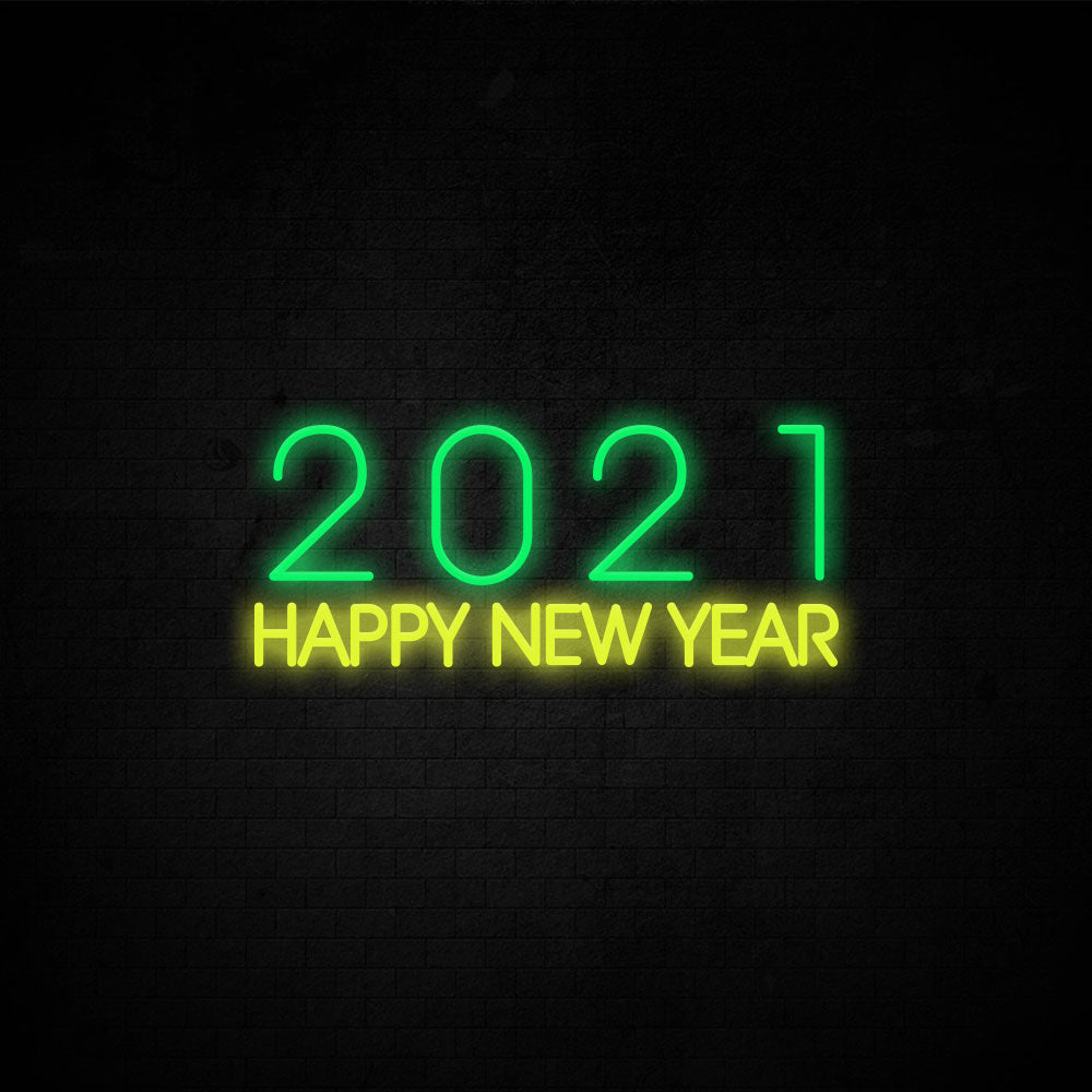 2021 Happy New Year Neon Signs