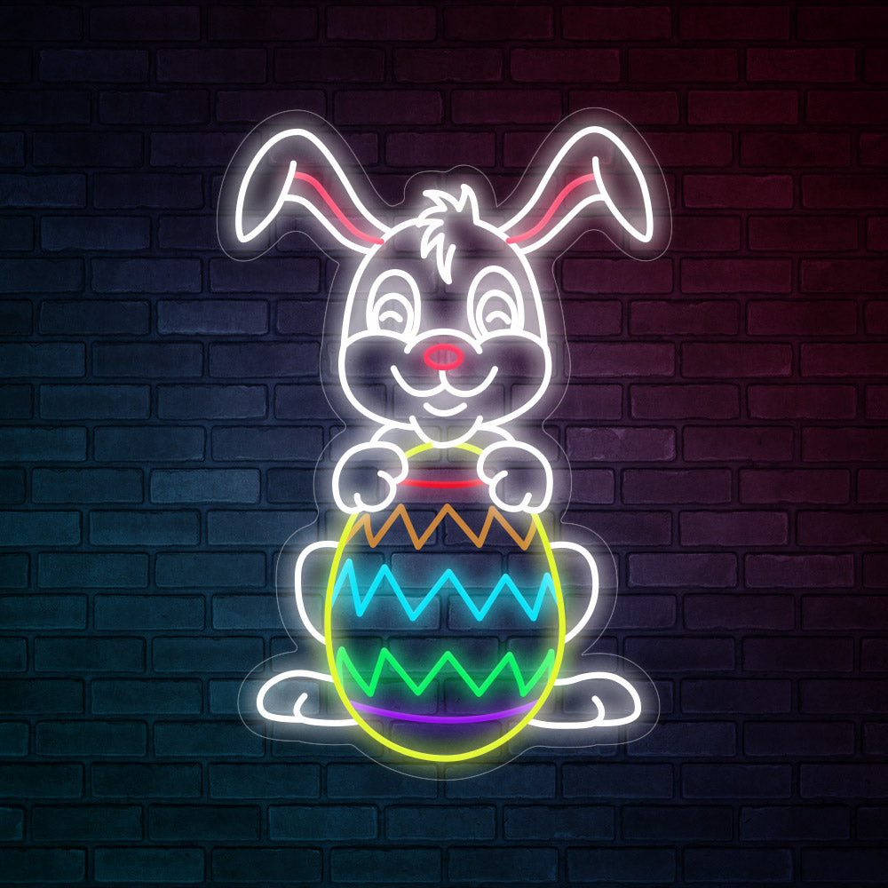 Easter Neon Signs - Happy Rabbit Neon