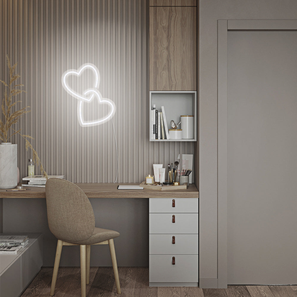 Mini Heart Lock LED Neon Signs