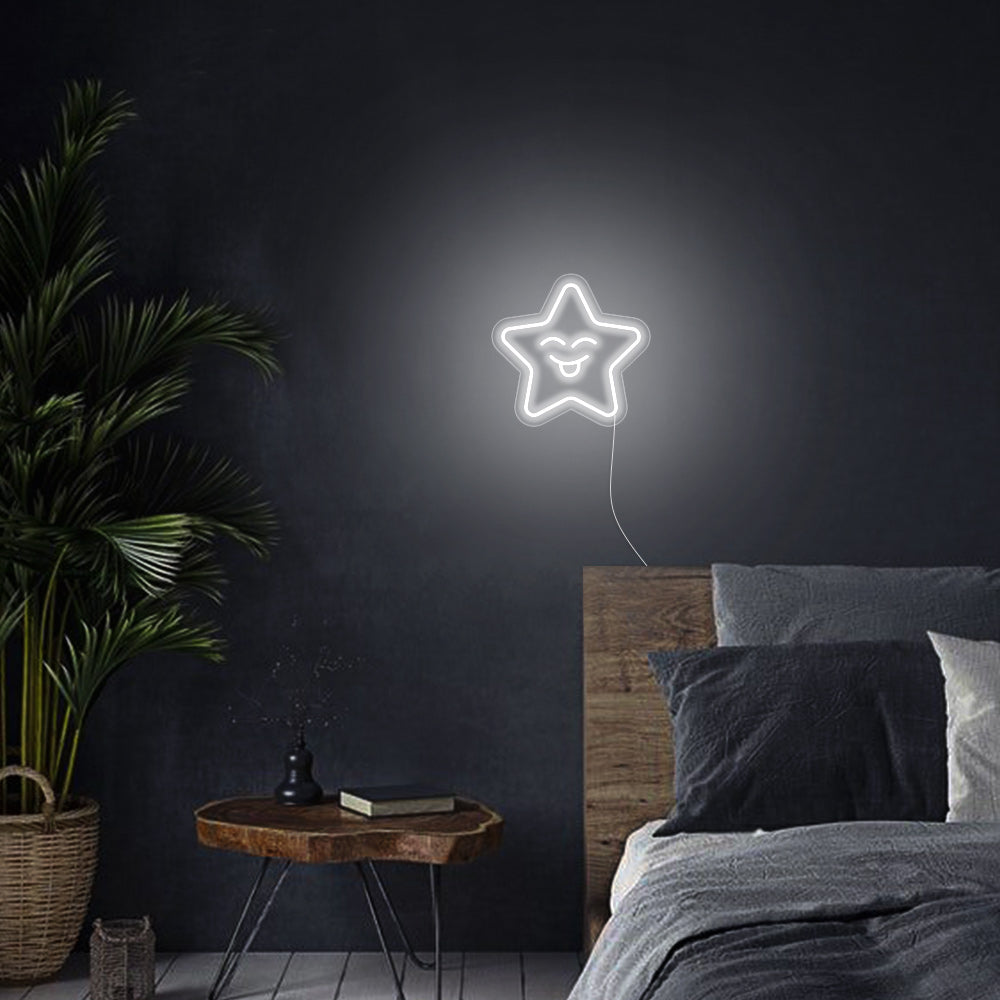 Mini Smile Star LED Neon Signs