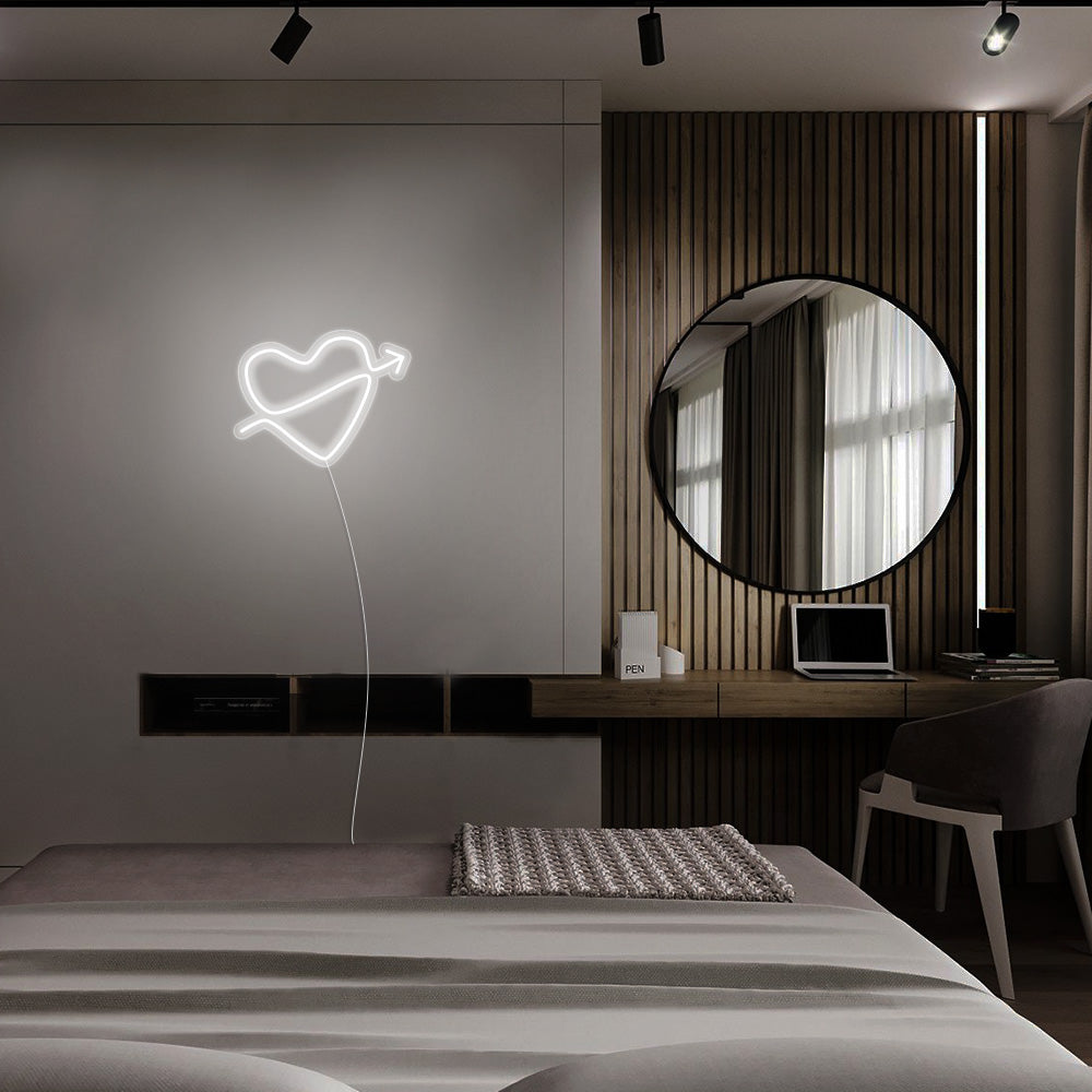 Mini Heart with Arrow LED Neon Signs