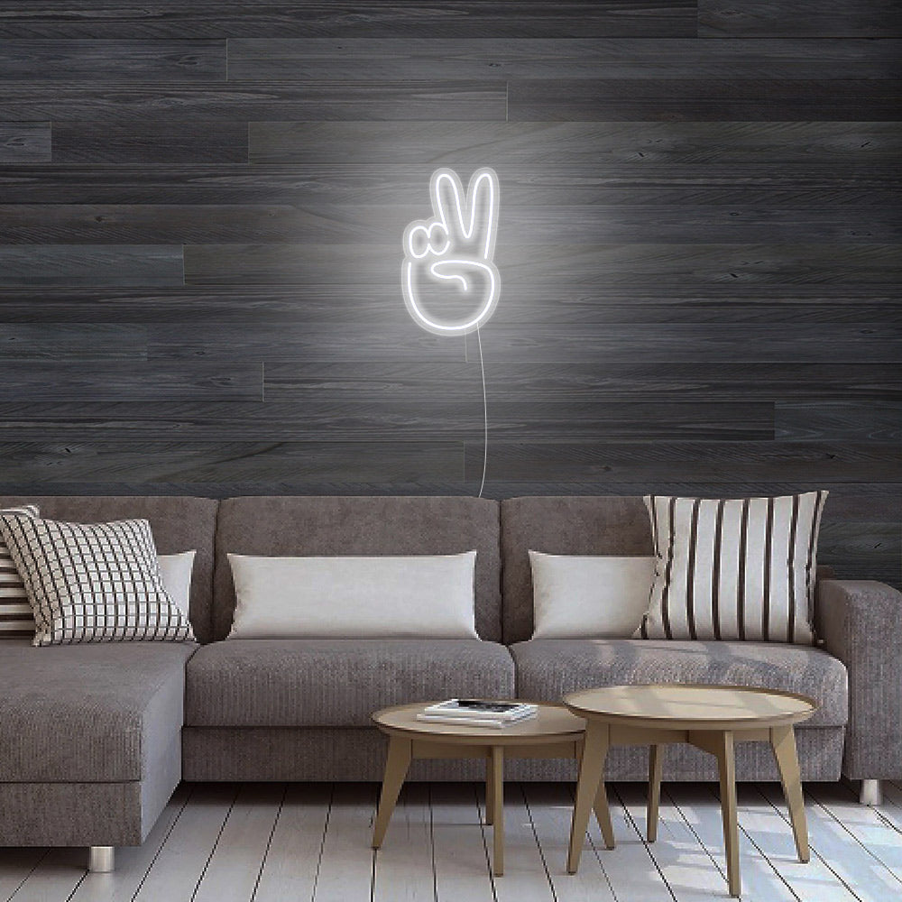 Mini Peace Finger LED Neon Signs