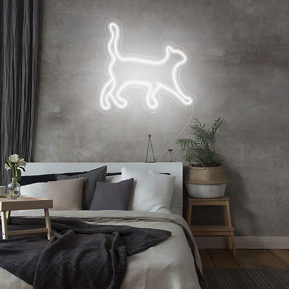 Cat Walking Neon Signs