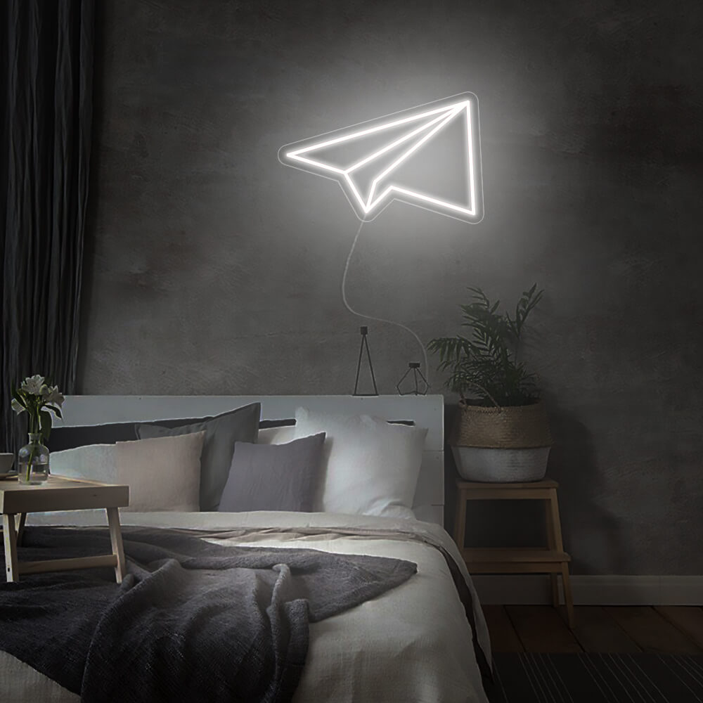 Mini Paper Plane LED Neon Signs