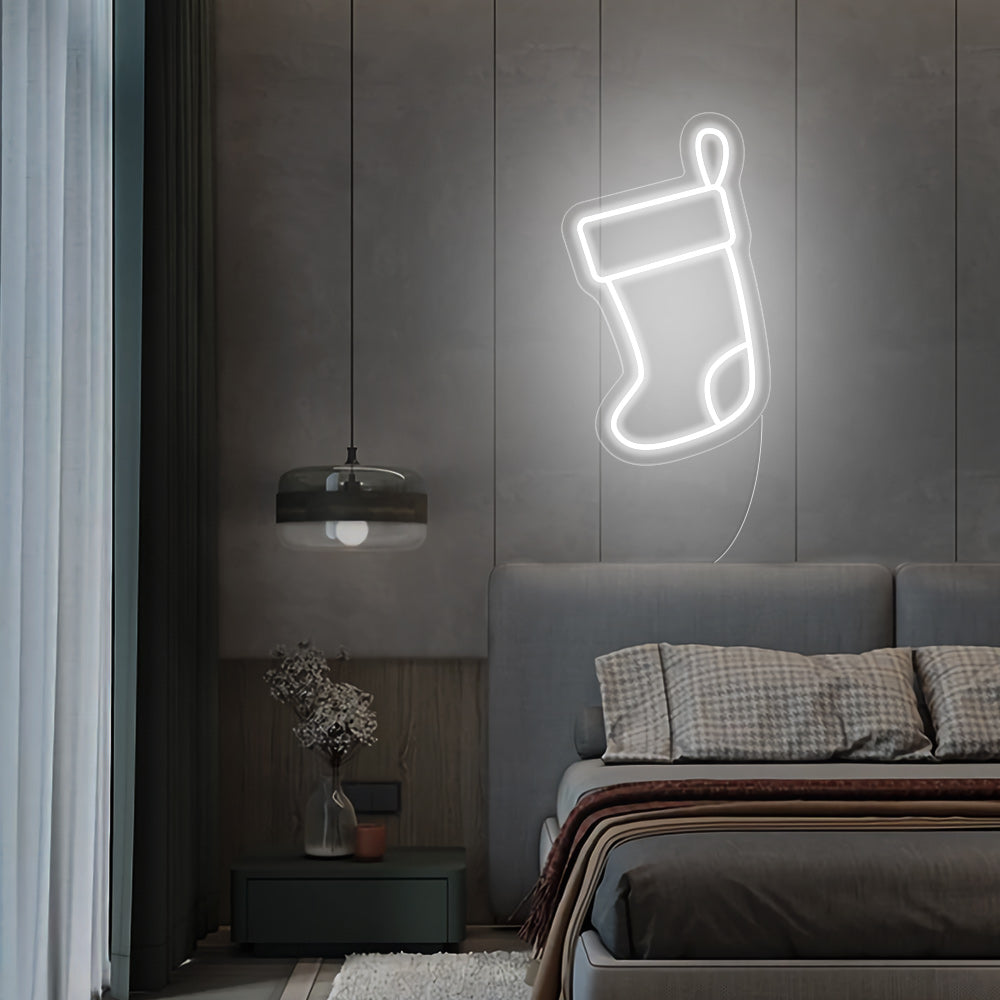 Christmas Socks Neon Signs