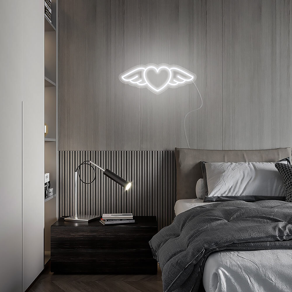 Mini Flying heart LED Neon Signs
