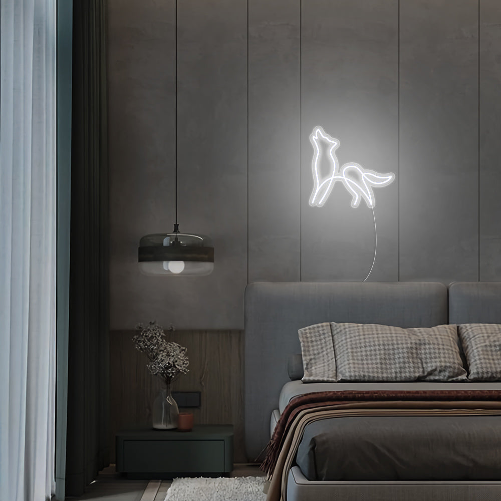 Mini Wolf LED Neon Signs