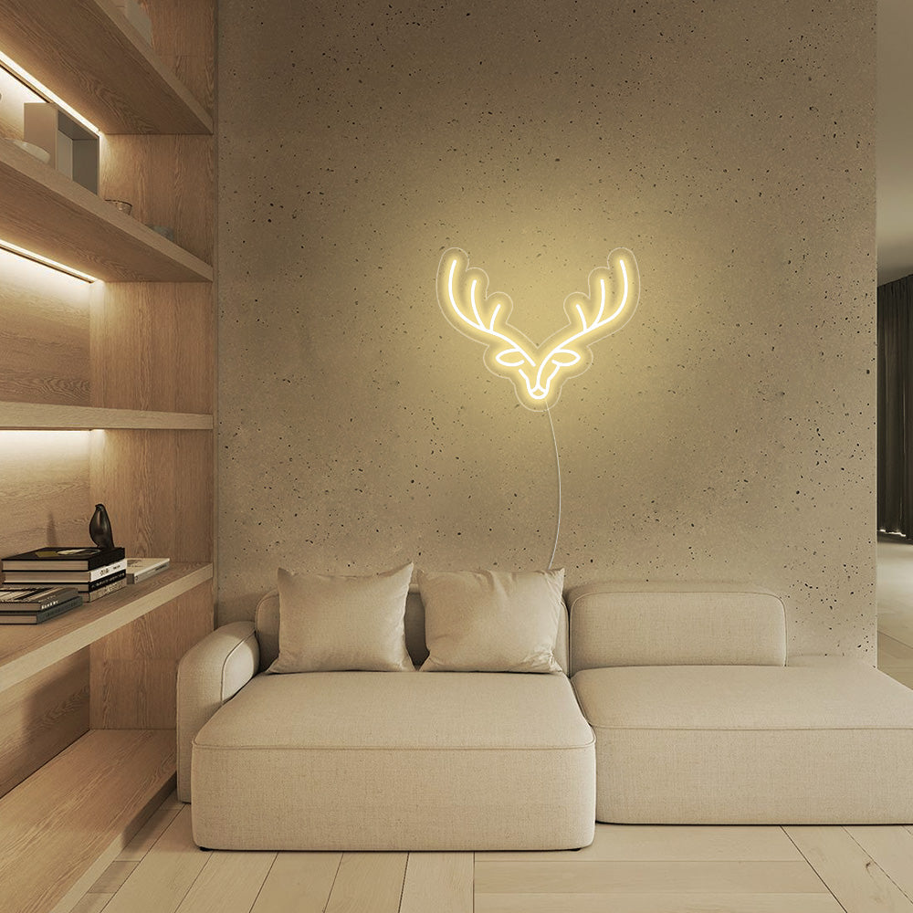 Christmas Reindeer Elk Deer Neon Signs