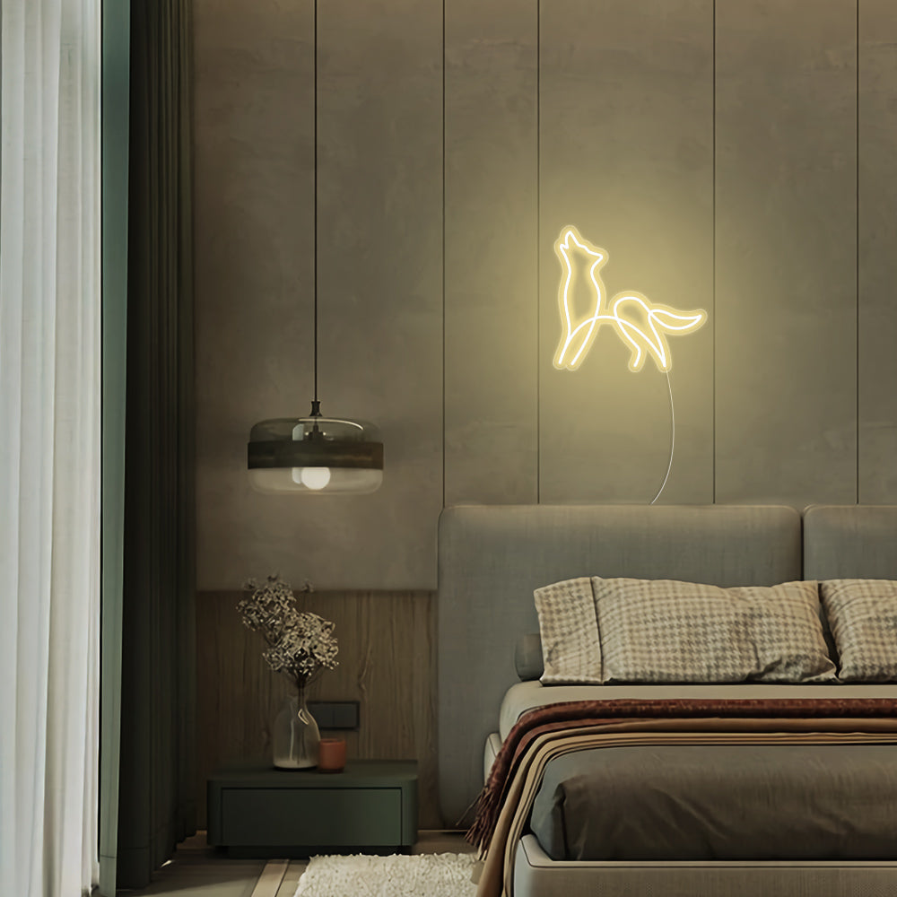 Mini Wolf LED Neon Signs