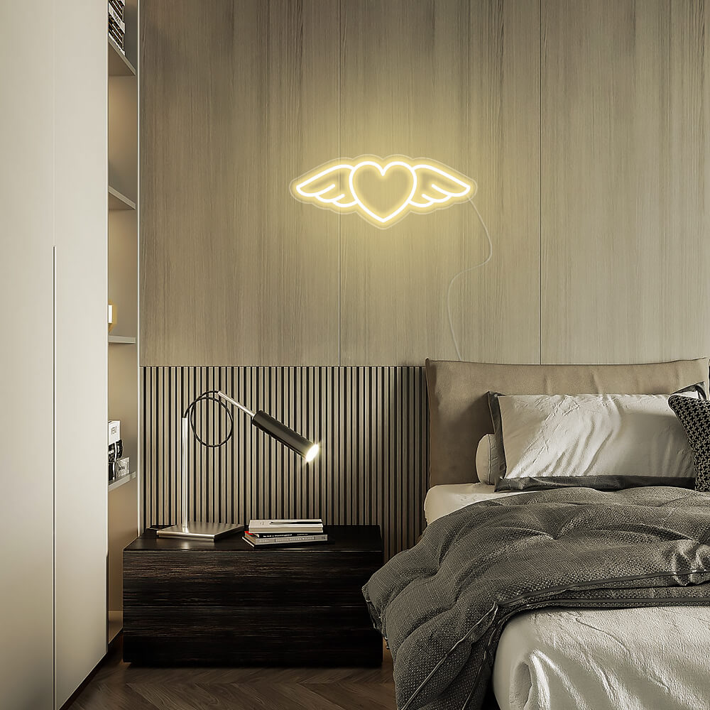 Mini Flying heart LED Neon Signs