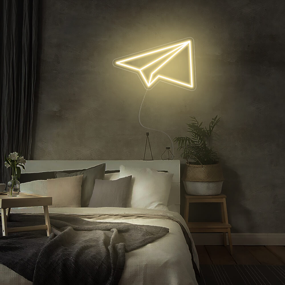 Mini Paper Plane LED Neon Signs