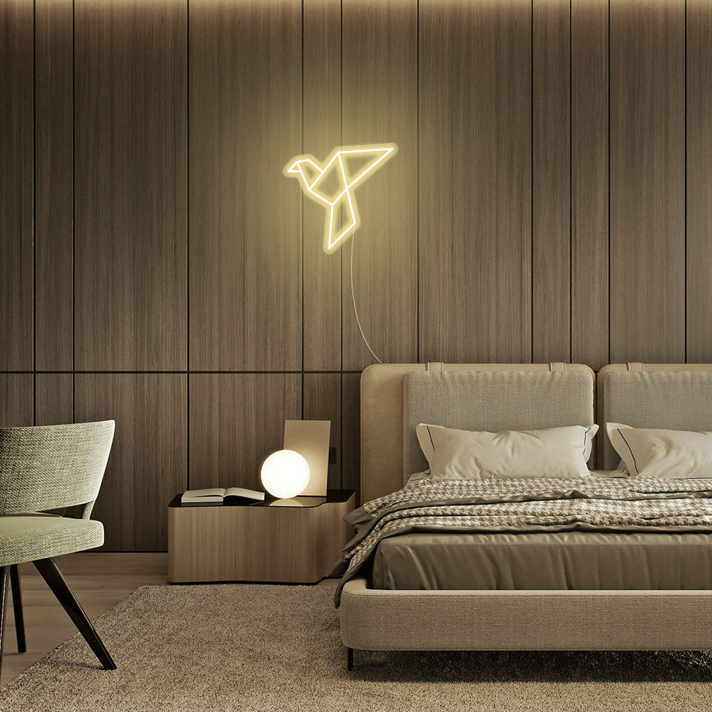 Mini Paper Crane LED Neon Signs