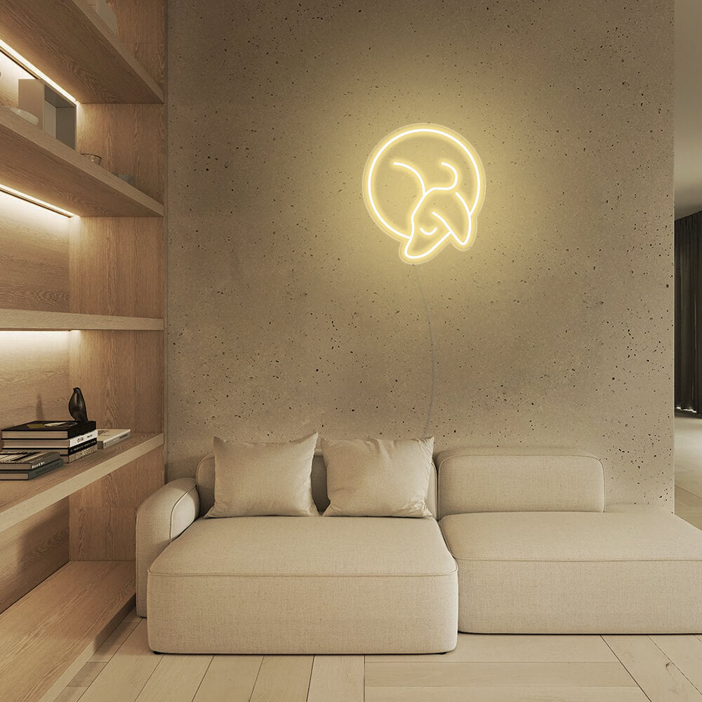 Mini Sleeping Dog Mini Dachshund LED Neon Signs