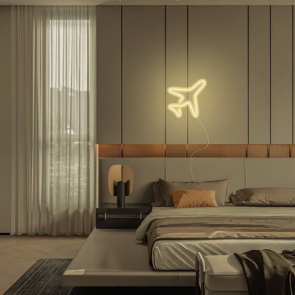Mini Airplane LED Neon Signs