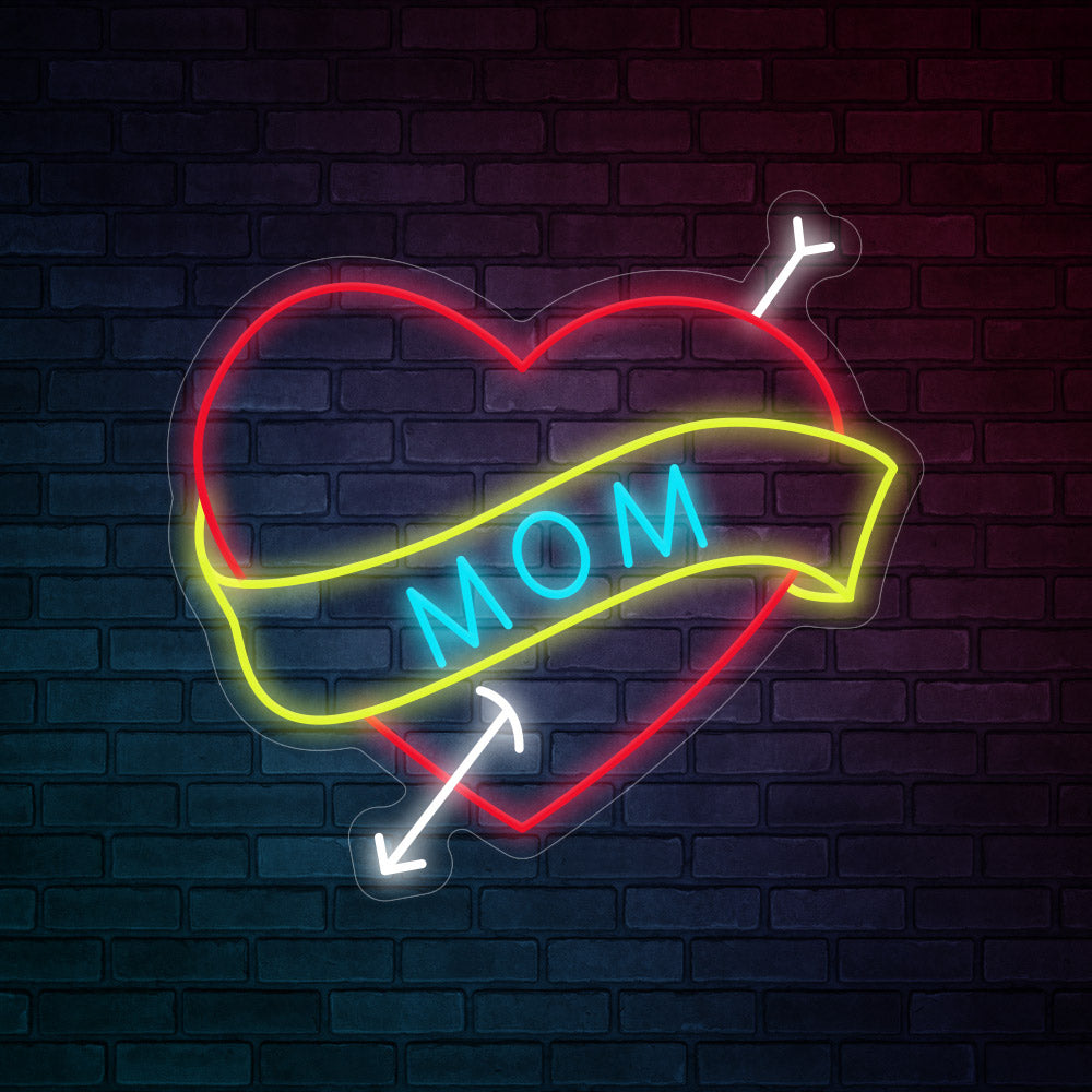 Happy Mother's Day Neon Signs - Love Mom Neon