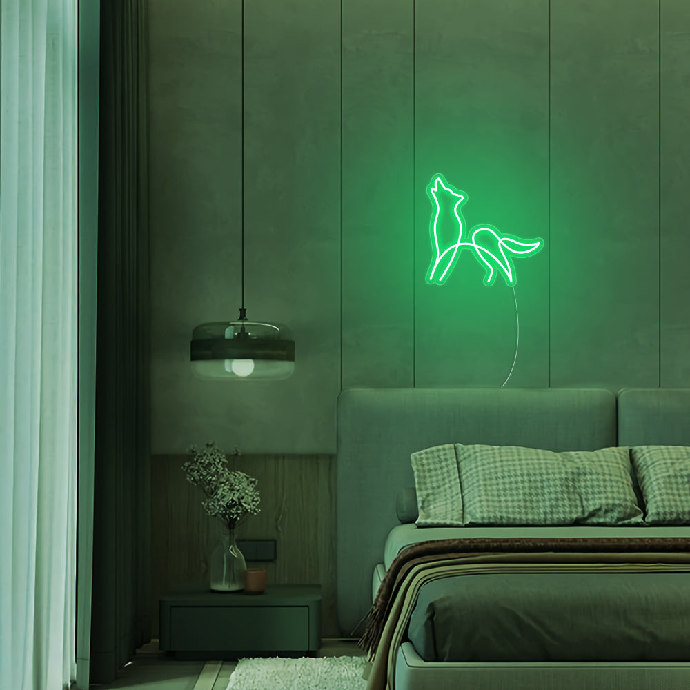 Mini Wolf LED Neon Signs