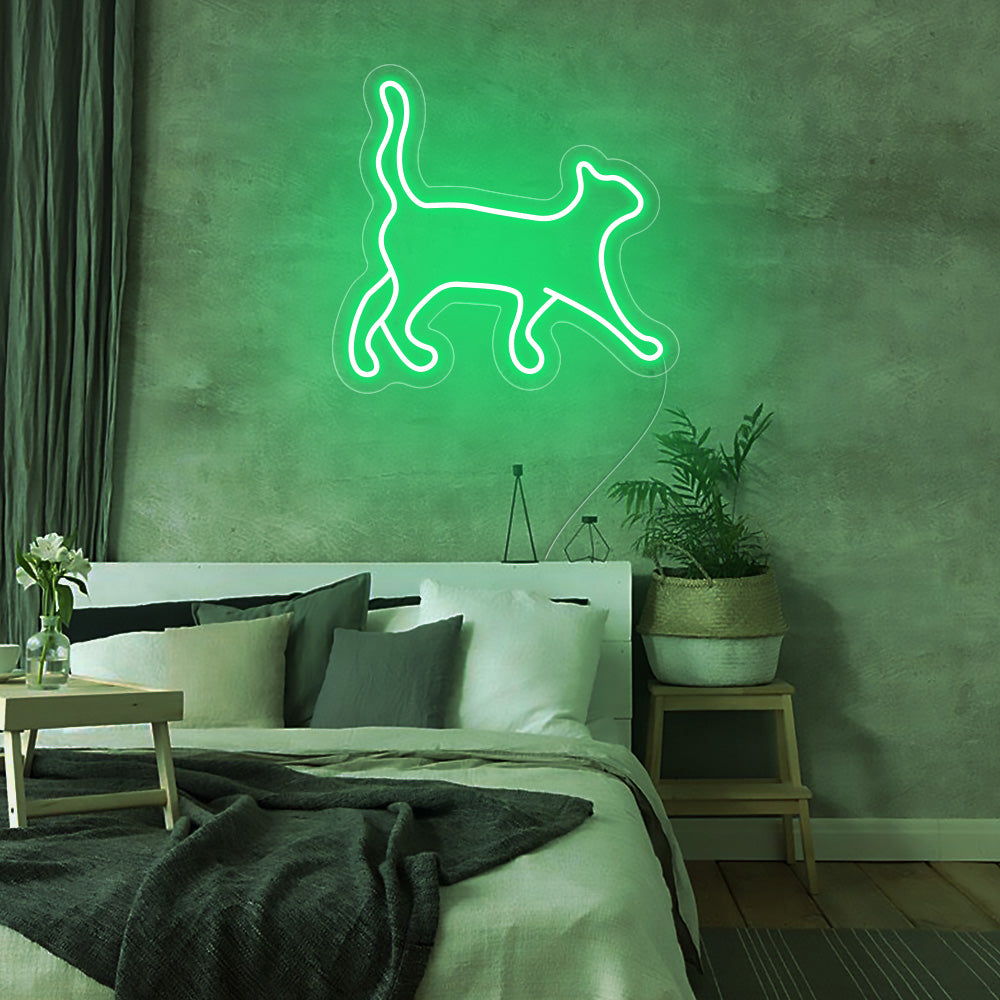 Cat Walking Neon Signs