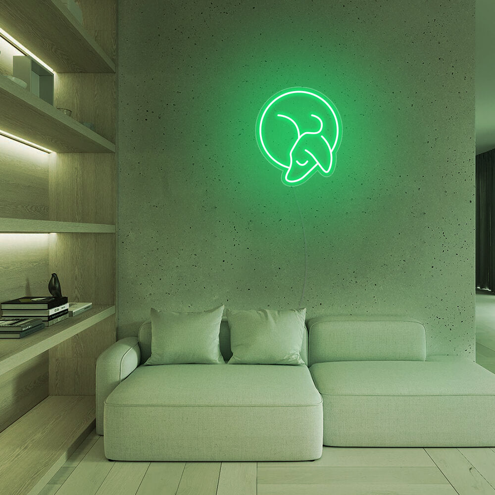 Mini Sleeping Dog Mini Dachshund LED Neon Signs