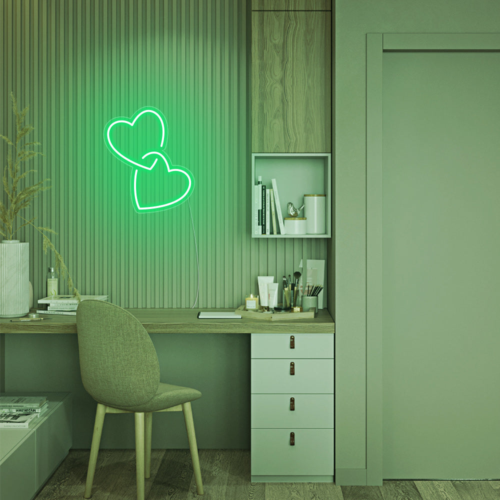 Mini Heart Lock LED Neon Signs