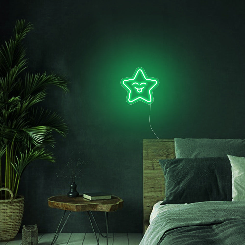 Mini Smile Star LED Neon Signs