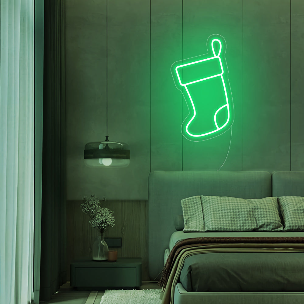 Christmas Socks Neon Signs