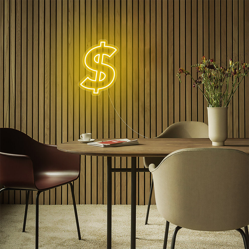 Mini $ Dollar LED Neon Signs