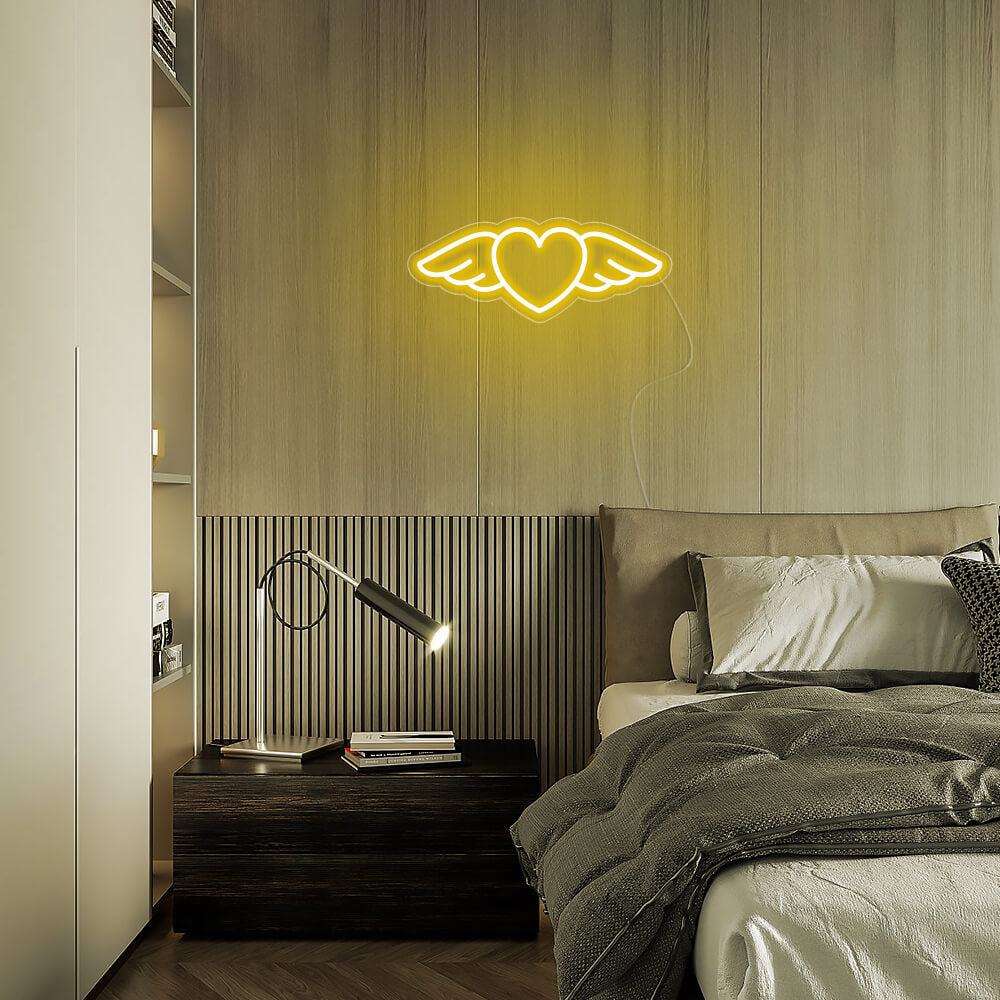 Mini Flying heart LED Neon Signs