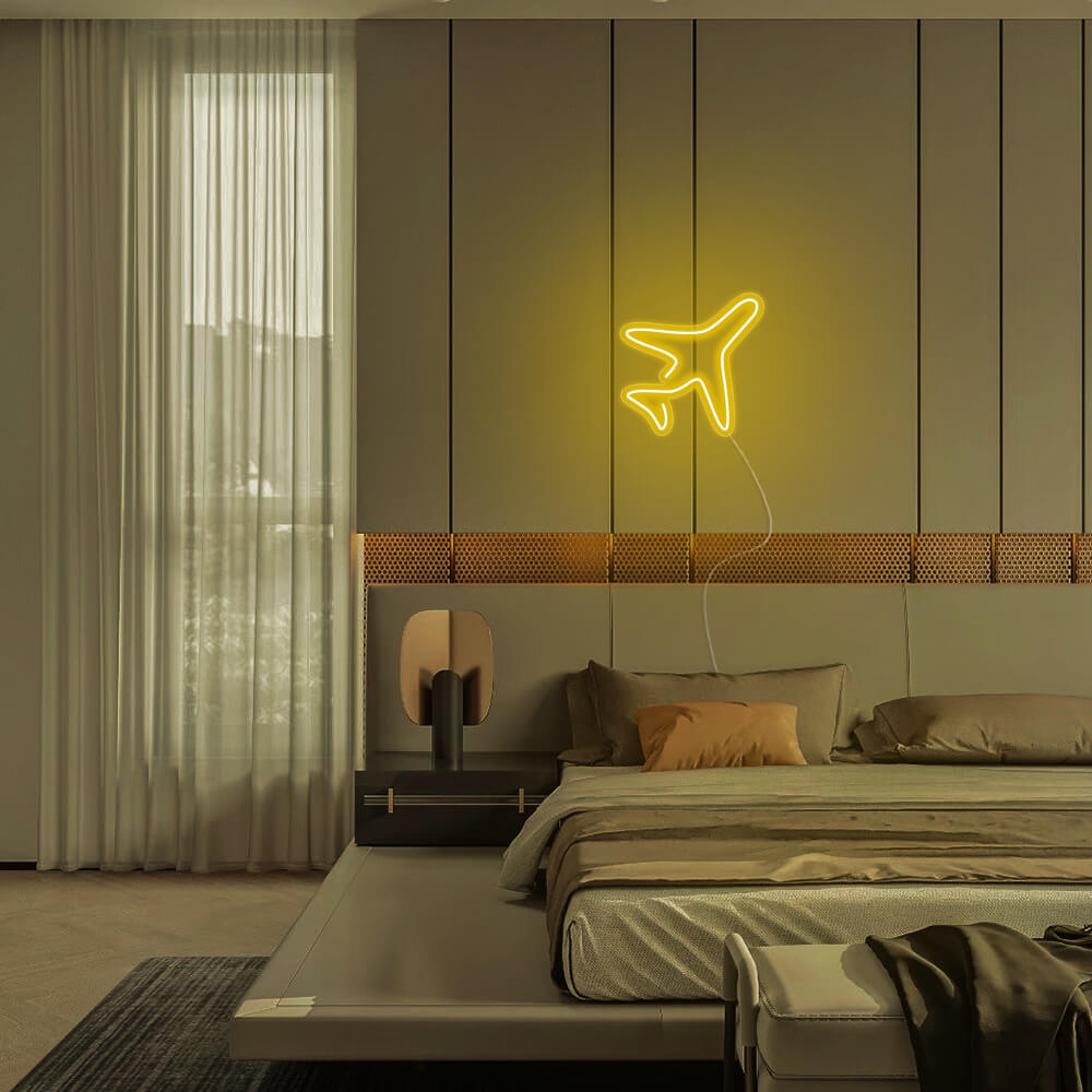 Mini Airplane LED Neon Signs