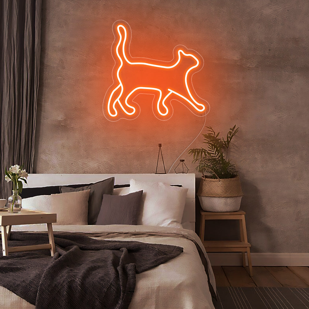 Cat Walking Neon Signs