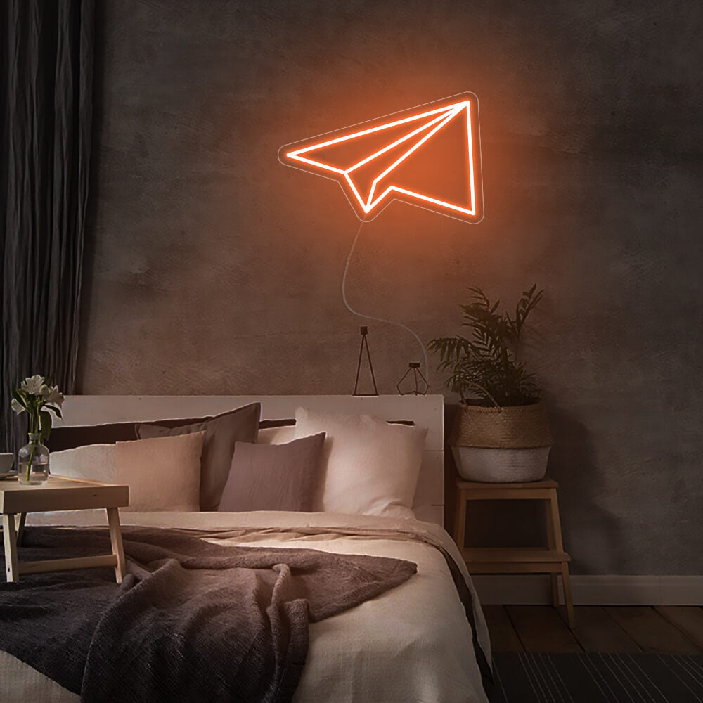 Mini Paper Plane LED Neon Signs