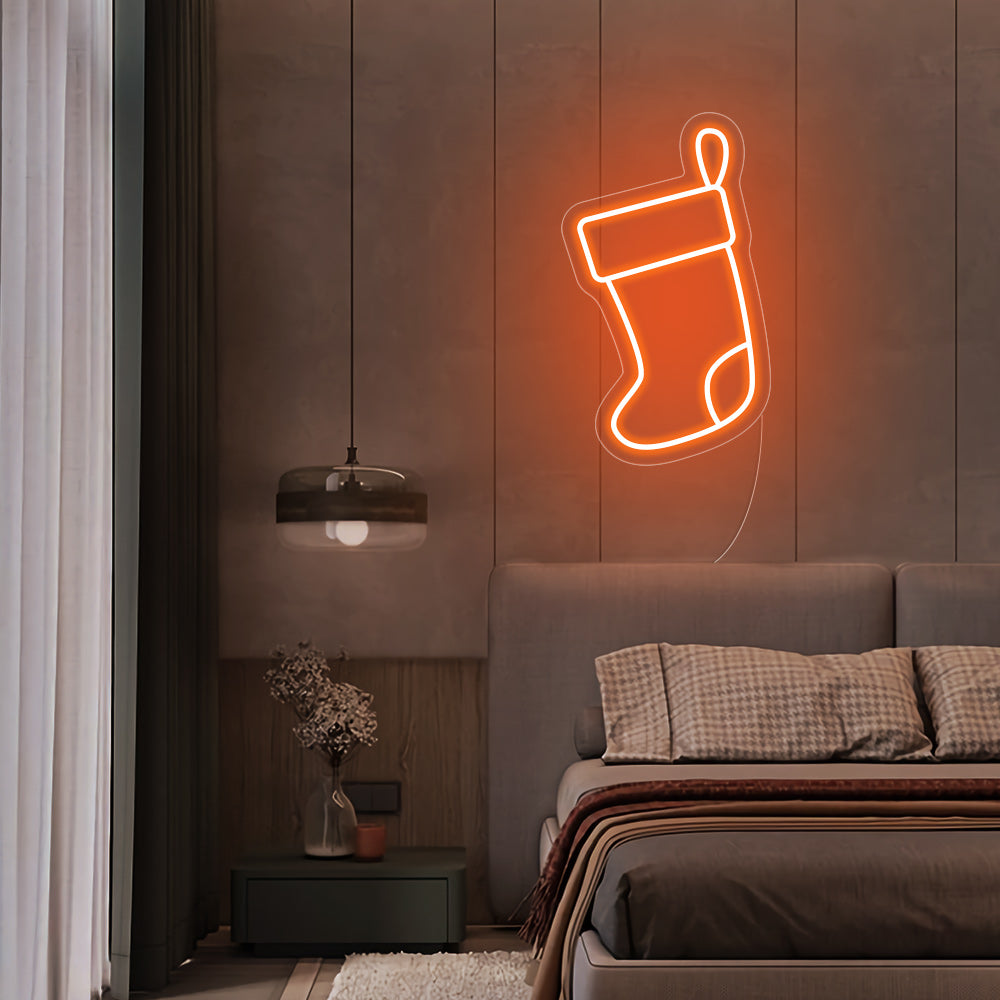 Christmas Socks Neon Signs