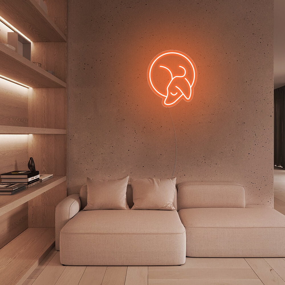 Mini Sleeping Dog Mini Dachshund LED Neon Signs