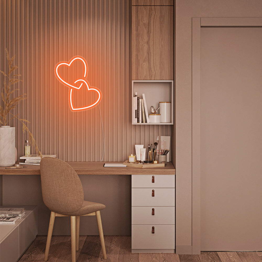 Mini Heart Lock LED Neon Signs