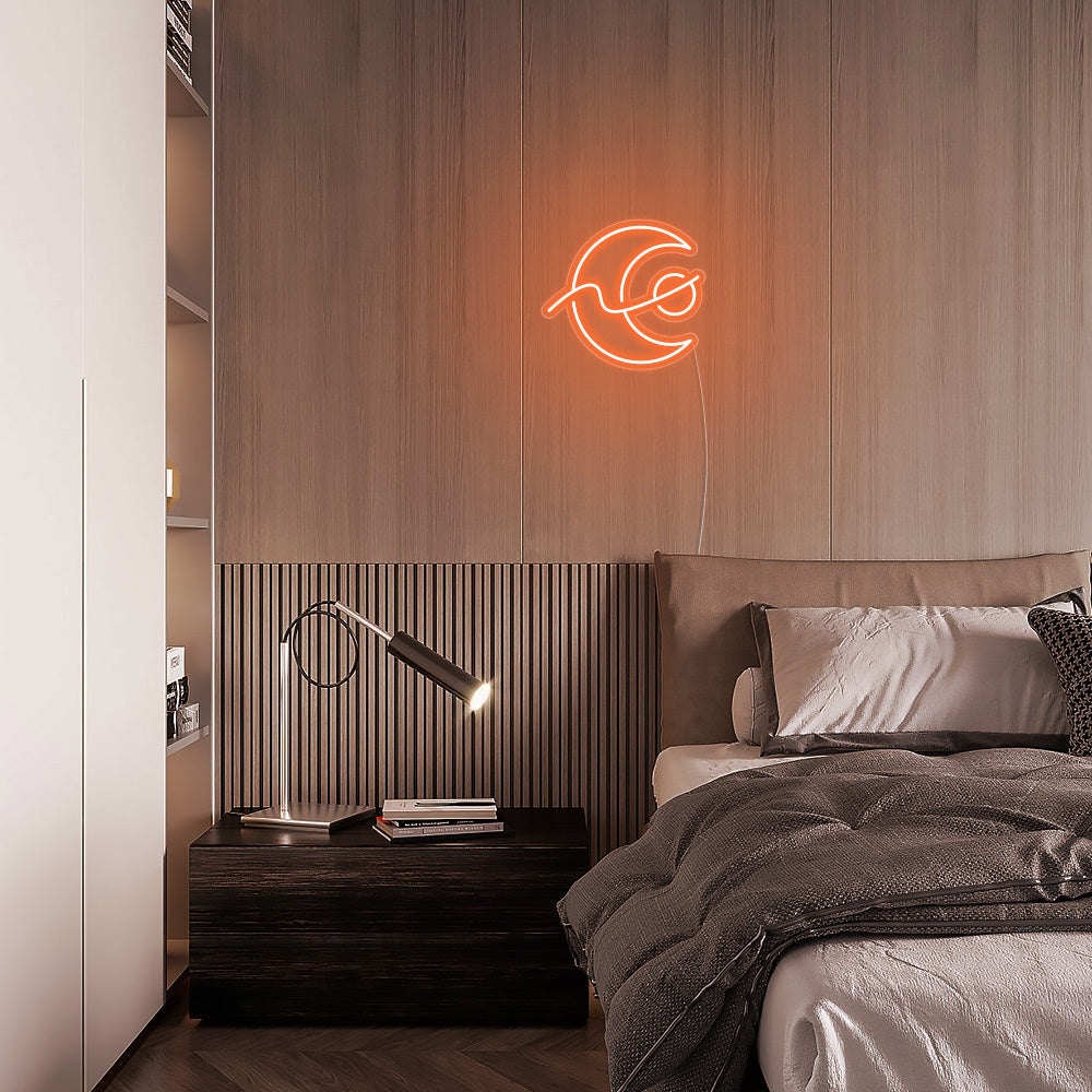 Mini Changing Moon LED Neon Signs