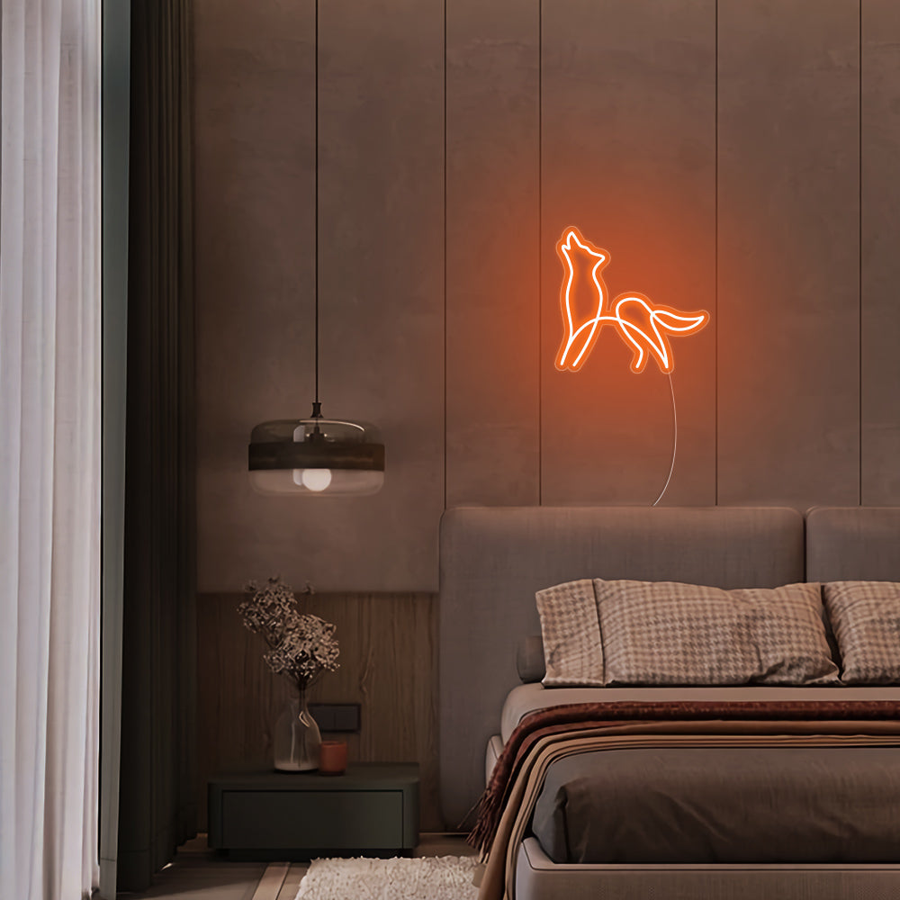 Mini Wolf LED Neon Signs