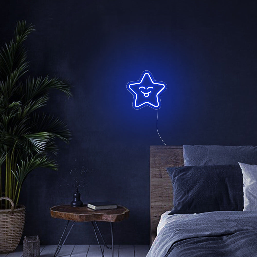 Mini Smile Star LED Neon Signs