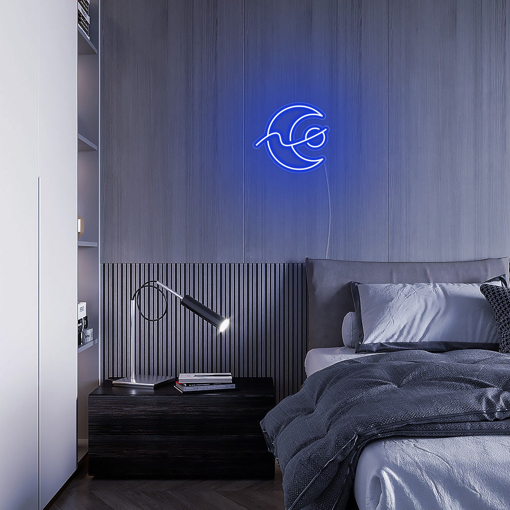 Mini Changing Moon LED Neon Signs
