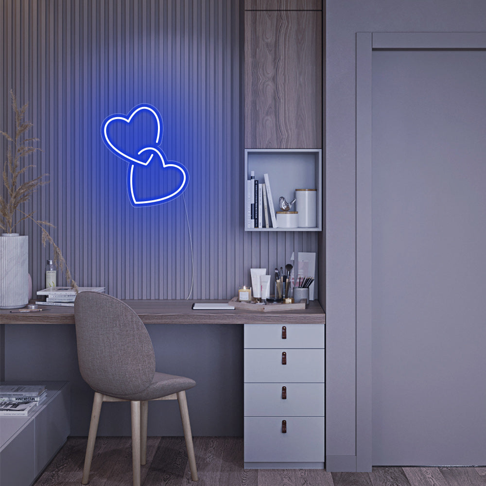 Mini Heart Lock LED Neon Signs