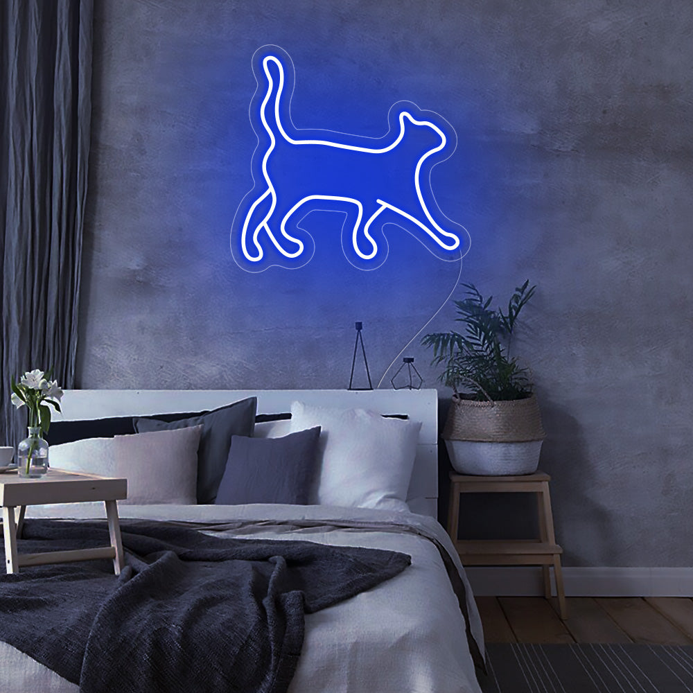 Cat Walking Neon Signs