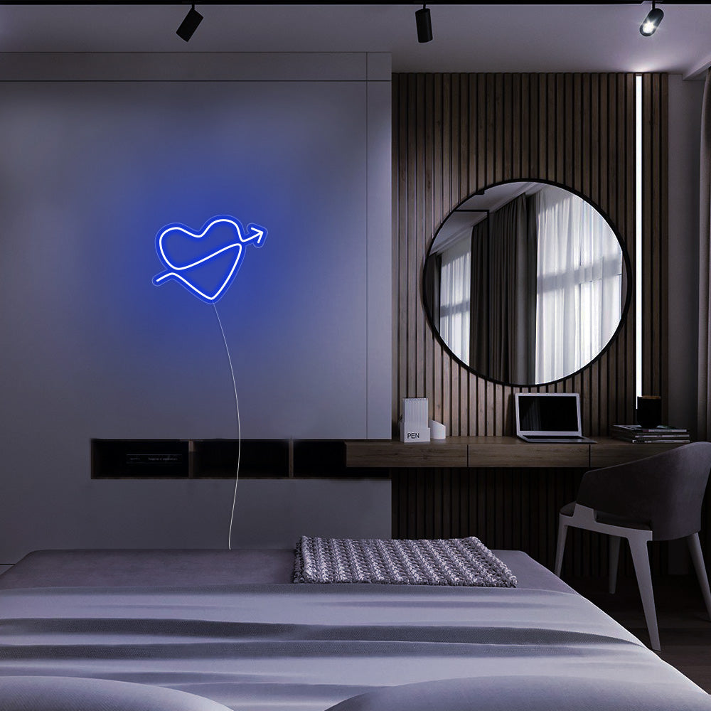 Mini Heart with Arrow LED Neon Signs