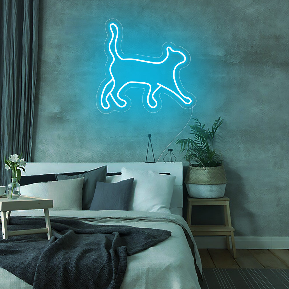 Cat Walking Neon Signs