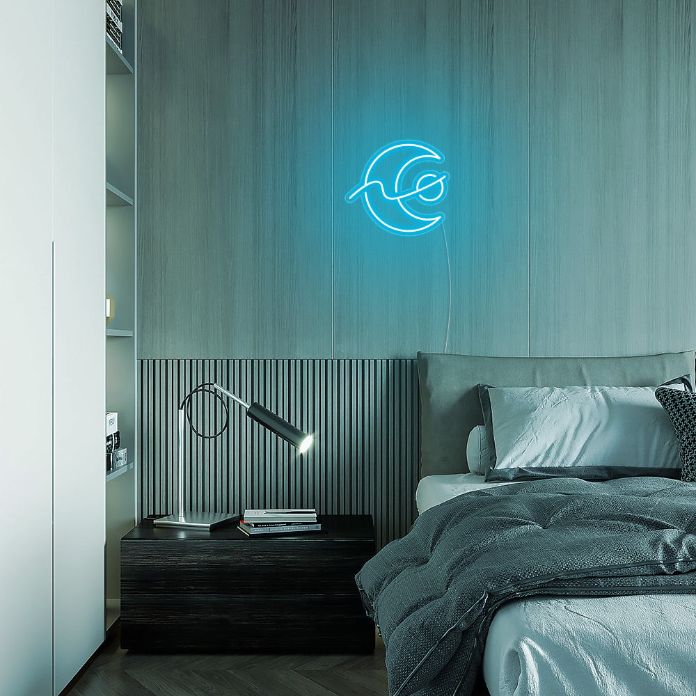Mini Changing Moon LED Neon Signs