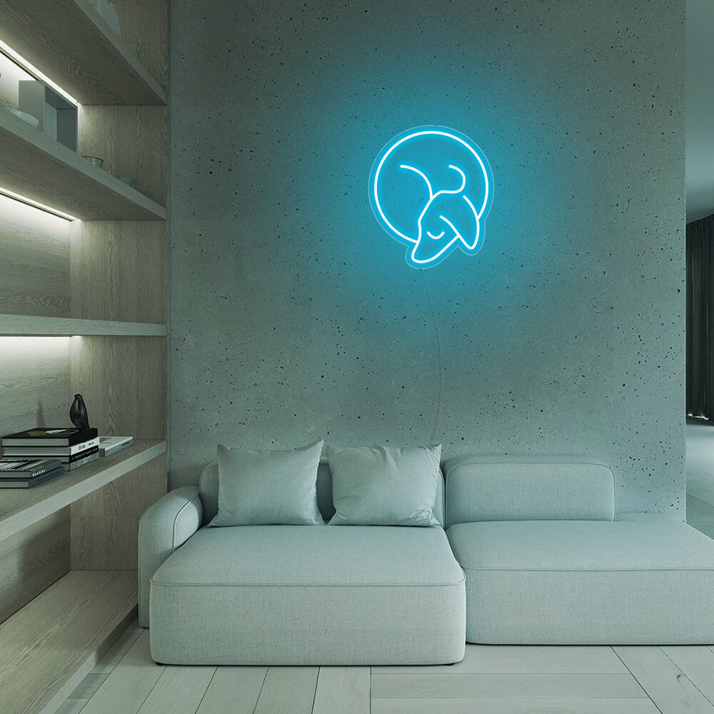 Mini Sleeping Dog Mini Dachshund LED Neon Signs