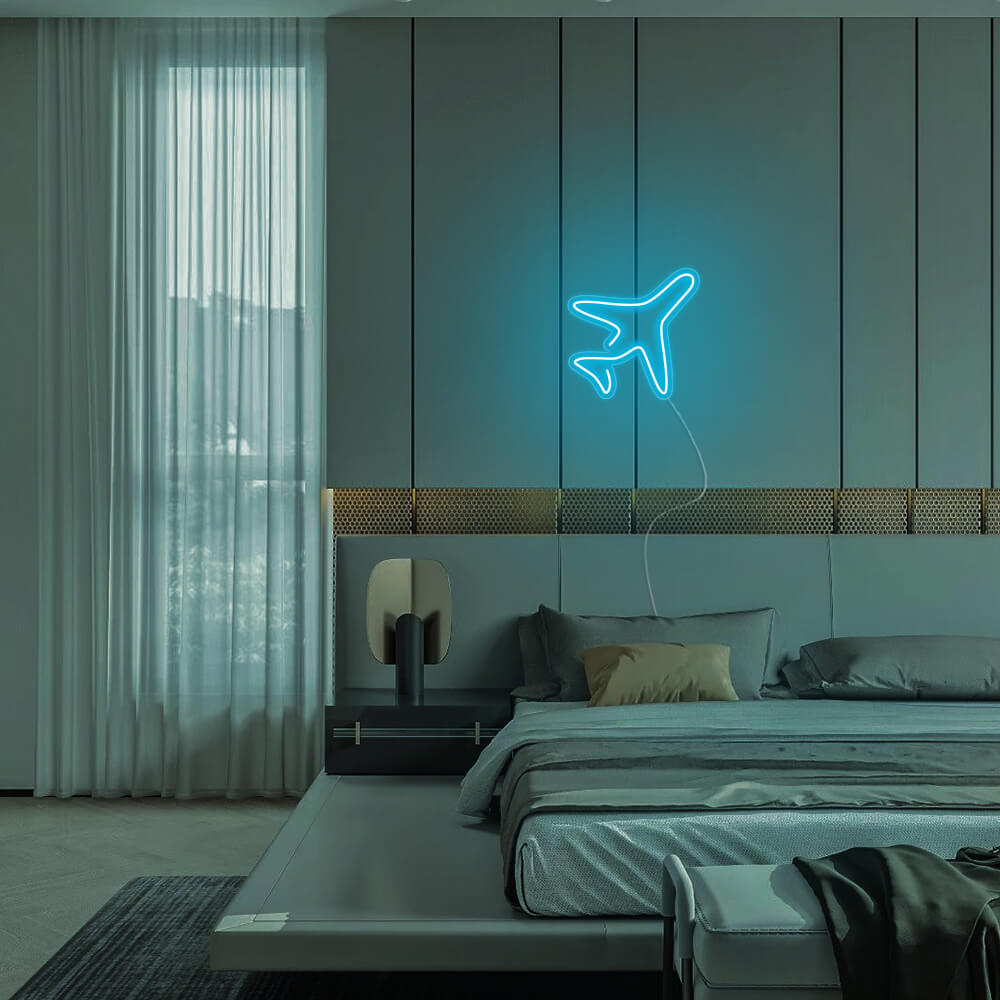 Mini Airplane LED Neon Signs