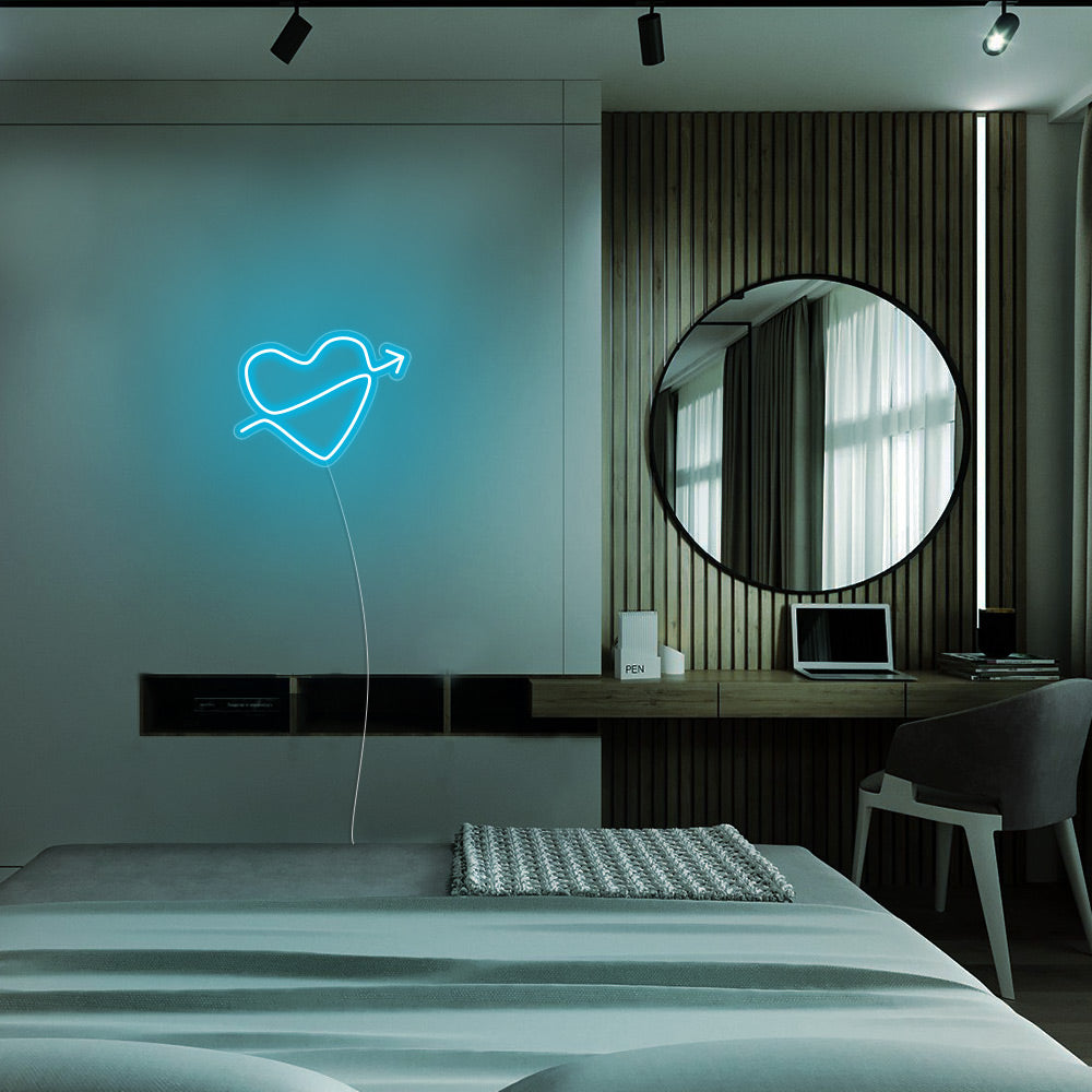 Mini Heart with Arrow LED Neon Signs