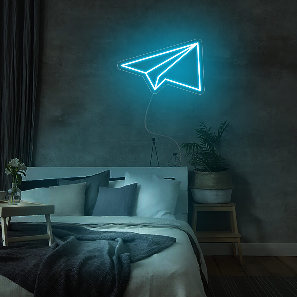 Mini Paper Plane LED Neon Signs