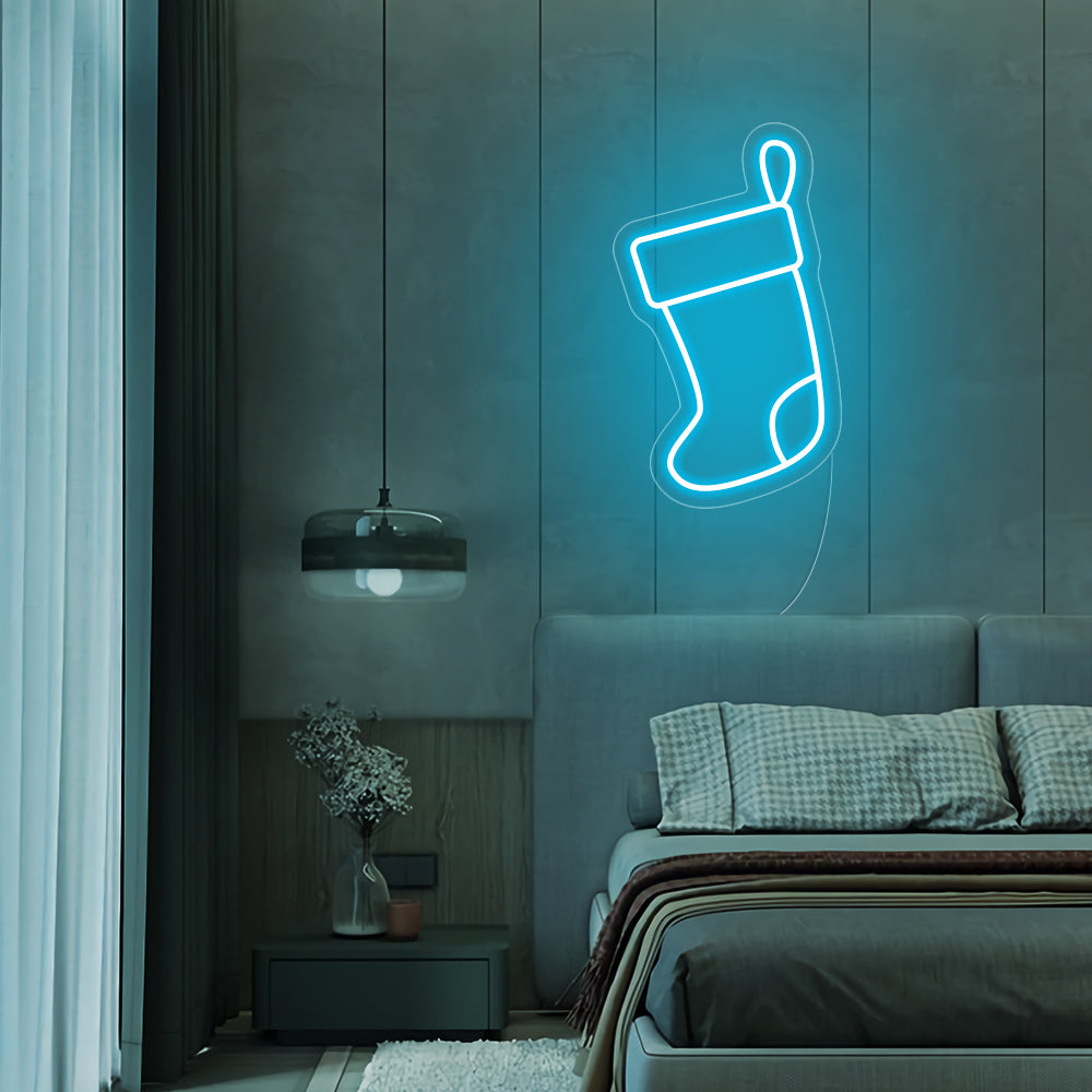 Christmas Socks Neon Signs