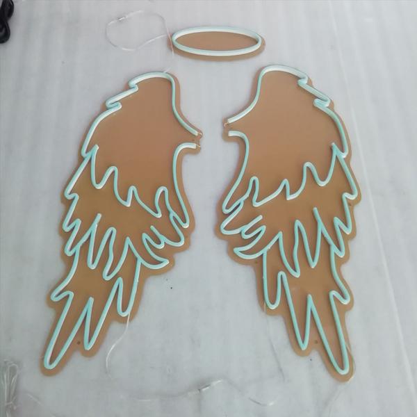 Angel Wings with halo Neon Signs