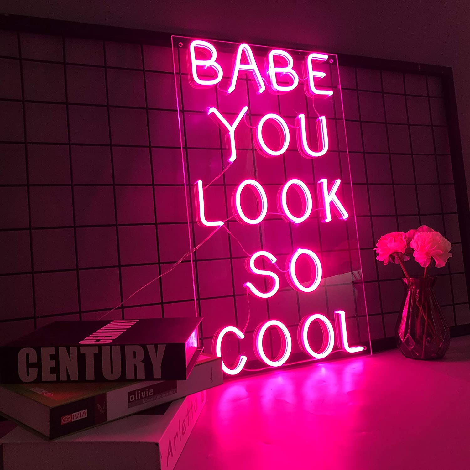 BABE YOU LOOK SO COOL Neon Signs