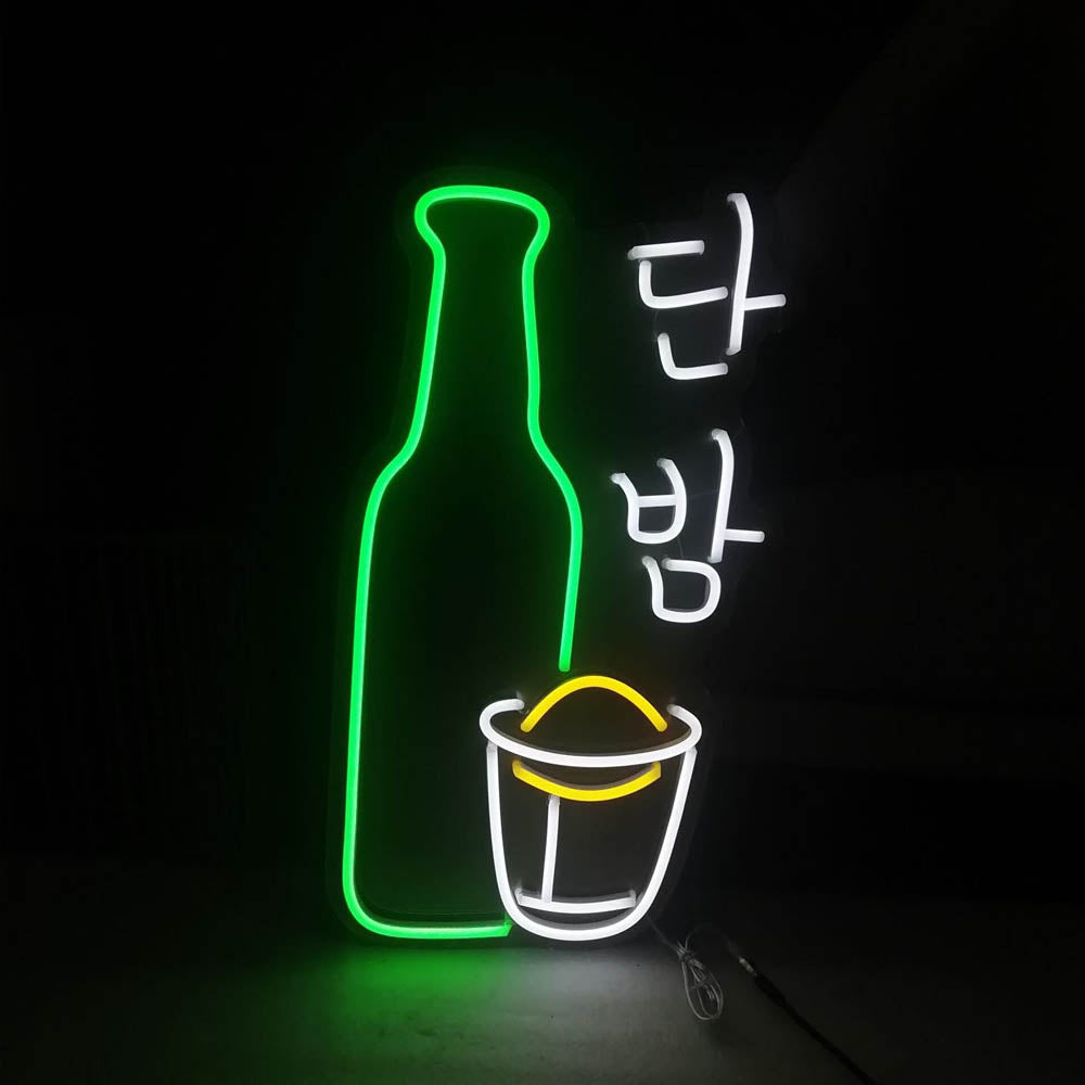 단밤 Korean Neon Sign - 소주 soju LED Neon Sign Itaewon Class Dan Bam Signs Korea Bar Sign